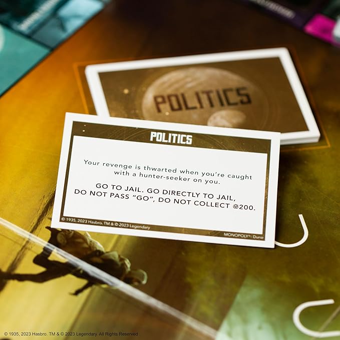 Monopoly: Dune | Play as The Ducal Ring Crysknife Gom Jabbar &amp More |Officially Licensed Collectible Game Based on The Movie Dune