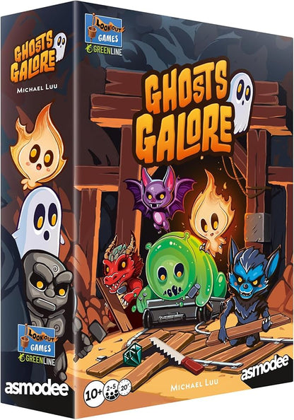 Asmodee Ghosts Galore Board Game - Build a Spooky Ghosthouse and Haunted Mine for Monsters in A Tile-Laying and Route-Building Strategy Game for Kids &amp Adults Ages 10+ 2-5 Players 20 Min Playti
