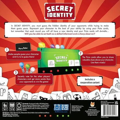 R&ampR Games Secret Identity Perfect Party Game for Adults and Kids Ideal for Family Night
