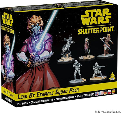 Star Wars Shatterpoint Lead by Example SQUAD PACK - Tabletop Miniatures Game Strategy Game for Kids and Adults Ages 14+ 2 Players 90 Minute Playtime Made by Atomic Mass Games