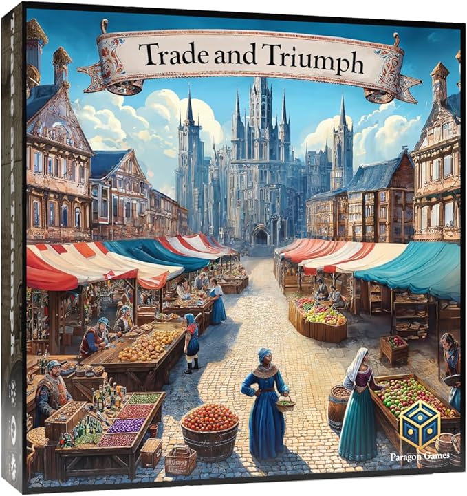 Trade and Triumph Board Game – Strategy Game of Medieval Trade and Resource Management | for Adults and Family | Ages 13+ 2-4 Players 60-90 Minutes