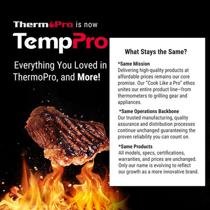 TempPro TP509 Candy Thermometer with Pot Clip, 10" Long Probe Instant Read Meat Food Thermometer with LCD, Cooking Oil Deep Frying Thermometer for Candy Syrup Sugar Brewing (Previously ThermoPro)