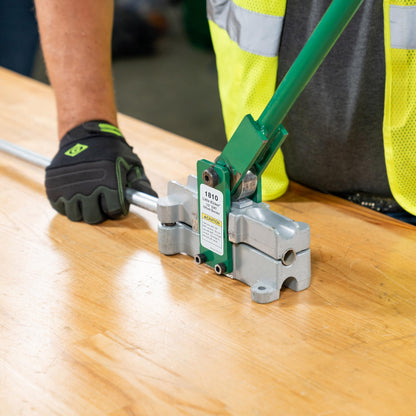 Greenlee 1810 Little Kicker Offset Hand Bender for 1/2" EMT Conduit, Silver/Green