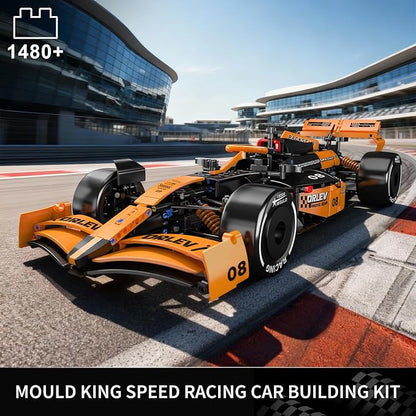 Mould King 13208 Race Car Model Toys MOC Bricks Collectible Sportscar Building Blocks Racing Car Building Kits for Adult Static Version 1480 Pieces