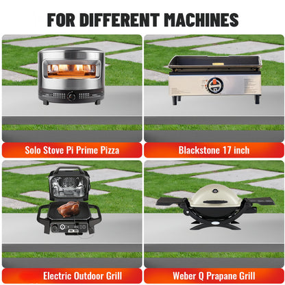 StructoMax XL Outdoor Grill Cart with Cabinet, Extra-Wide Stainless Steel Table Top, Large Spice Rack & Lockable Wheels, Outdoor Kitchen Island Grill Table for BBQ, Cooking & Prep