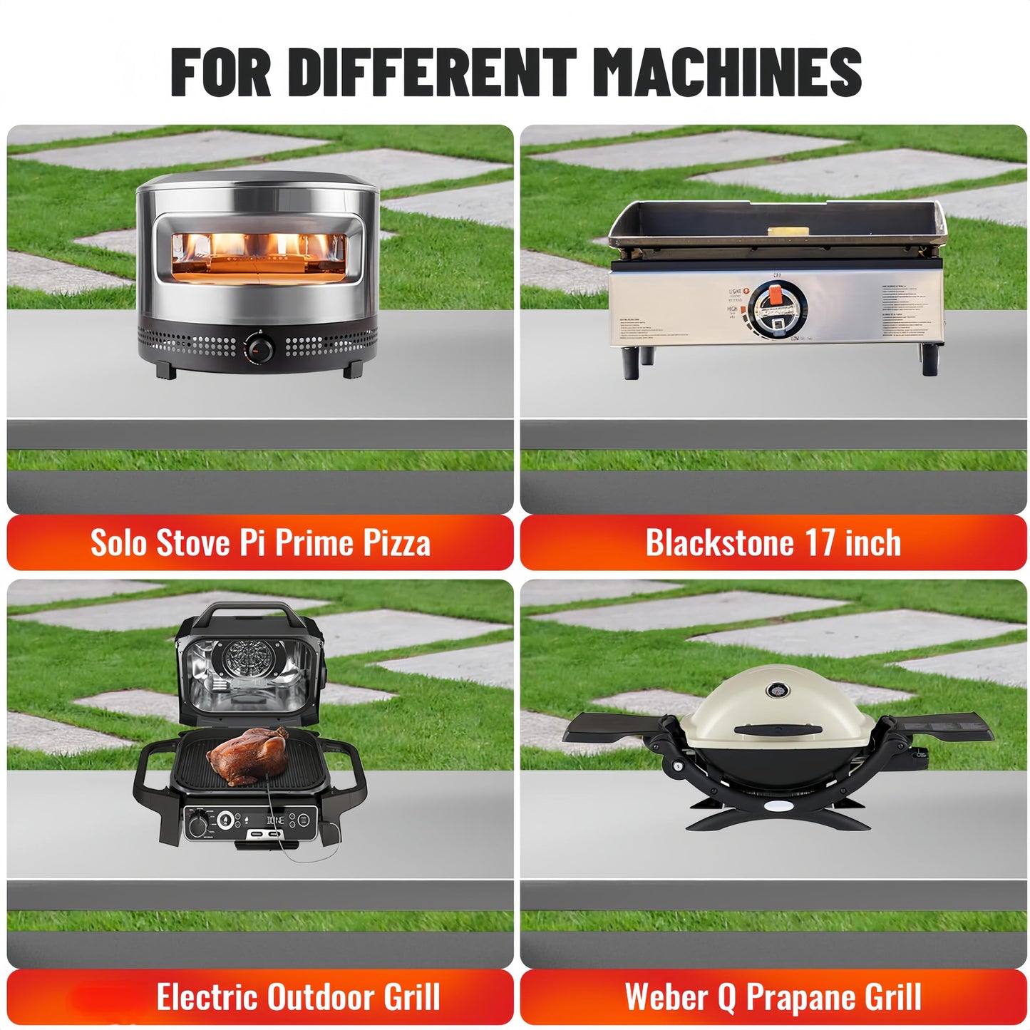 Verinox Outdoor Grill Cart with Cabinet, Large Storage & Lockable Wheels, Extra Foldable Table Top, Outdoor Kitchen Island Grill Table for Camping, Patio, Backyard & Tailgating