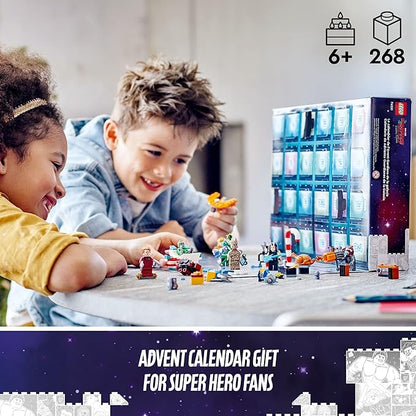 LEGO Marvel Studios’ Guardians of The Galaxy 2022 Advent Calendar 76231 Building Toy Set and Minifigures for Kids Boys and Girls Ages 6+ (268 Pieces)