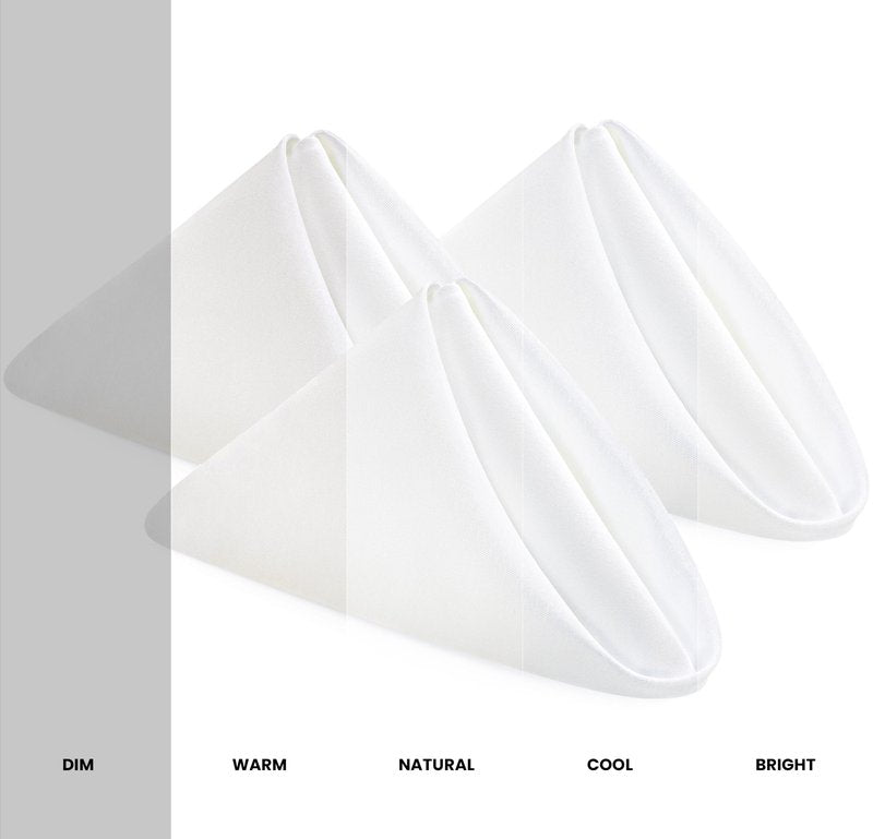 Utopia Home White Cloth Napkins (12 Pack, 20x20 Inches), Ideal Dinner Napkins for Party, Wedding and Lunch/Dinner