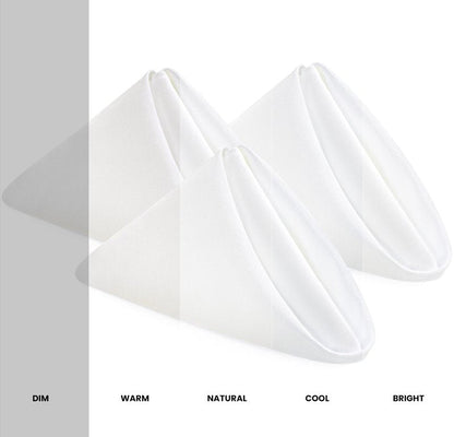 Utopia Home White Cloth Napkins (12 Pack, 20x20 Inches), Ideal Dinner Napkins for Party, Wedding and Lunch/Dinner