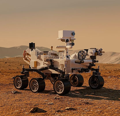 Brick Loot NASA Mars Rover Perseverance Building Kit – 603-Piece Lego-Compatible Space Exploration Model with Ingenuity Helicopter Premium ABS STEM DIY Set for Kids &amp Adults Display Collectible