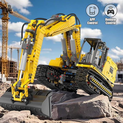 Mould King RC Construction Excavator Building Sets 13112 Engineering Model Kits with APP Remote Control STEM Construction Vehicle Sets for Adults &amp Teens 14+ (2169 Pcs)