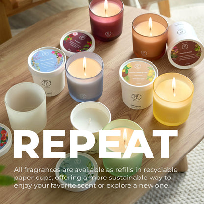 PartyLite Mulberry Scented Candle Refill, Notes of Black Currant, BlackBerry, Mulberry & Pomegranate, 10oz 1-Wick Aromatherapy Candle, up to 40 Hours of Luxury Fragrance, Sustainable Premium Soy Wax