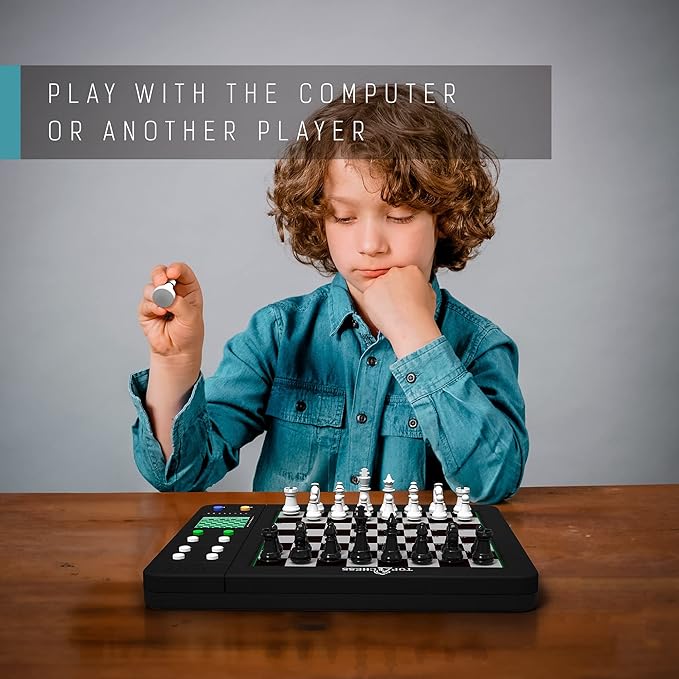 TOP 1 CHESS Board Electronic Chess Games Talking Coach Electronic Chess Board with Multi-Level Skills Best Electronic Chess Set for Players of All Levels Ages Kids and Adults