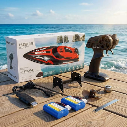 14 inch RC Boat High Speed Remote Control Boat for Kids and Adults 2.4GHz Outdoor Water Toy 23 + MPH Race Boat for Pool Lake &amp Great River