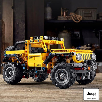 LEGO Technic Jeep Wrangler 4x4 Toy Car 42122 Model Building Kit - All Terrain Off Roader SUV Set Authentic and Functional Design STEM Birthday Gift Idea for Kids Boys and Girls Ages 9+