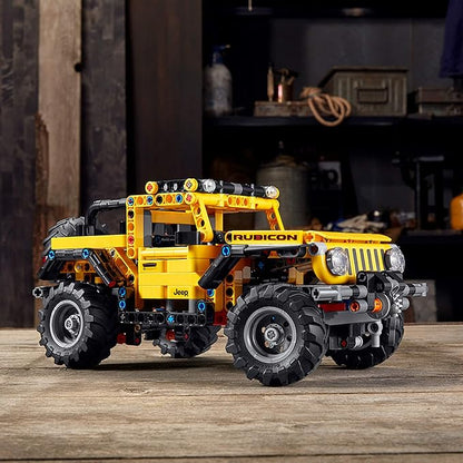 LEGO Technic Jeep Wrangler 4x4 Toy Car 42122 Model Building Kit - All Terrain Off Roader SUV Set Authentic and Functional Design STEM Birthday Gift Idea for Kids Boys and Girls Ages 9+
