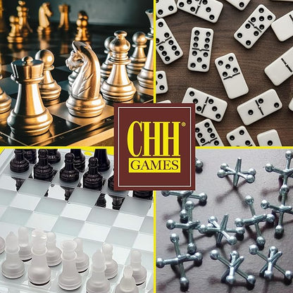 Avant-Garde Black Frosted Glass Chess Set with Mirror Board