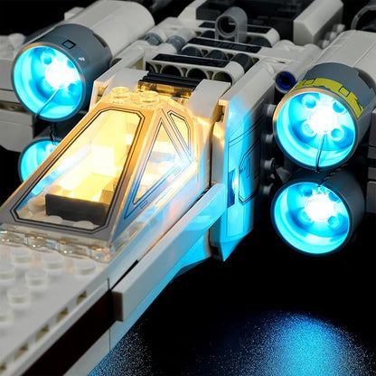 BRIKSMAX Led Lighting Kit for LEGO-75301 Luke Skywalker's X-Wing Fighter - Compatible with Lego Star Wars Building Blocks Model- Not Include Lego Set