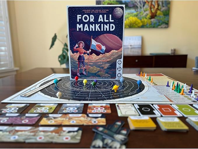 For All Mankind - Board Game -Strategy Game - Space Exploration Game 1-4 Players Ages 14 and up