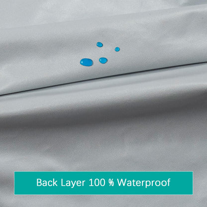 Biloban Pack and Play Sheets Waterproof 2 Pack Fitted, Compatible with Baby Graco/Dream On Me/Baby Trend/Pamo Babe Pack n Play/Playard and Other 38" X 26" Playpen Mattress, Grey & White