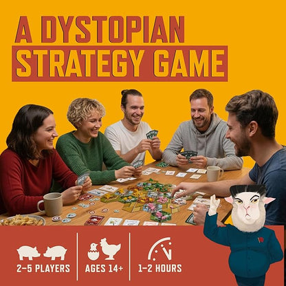 Deluxe Edition – Premium Strategy Board Game for Adults &amp Family 2–5 Players 1-2 Hours Resource Management Area Control Asymmetric Powers w/Nuclear Farm Animals Great for Game Night