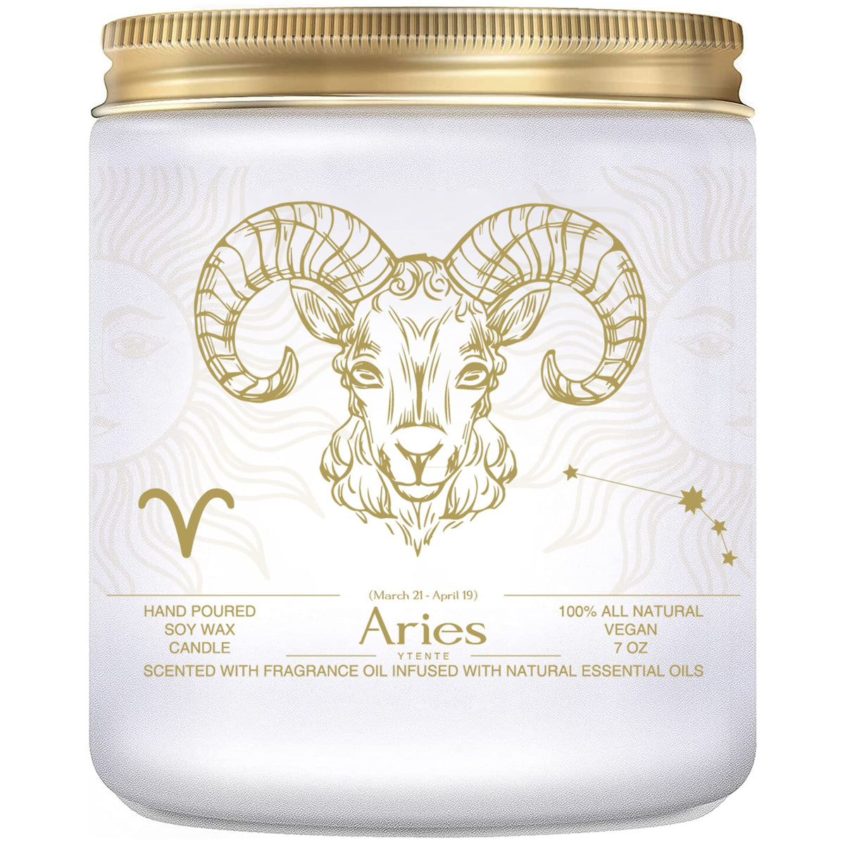 YTENTE Virgo Zodiac Sign Candles Gift, Zodiac Crystals Candle Jar,Astrology Lavender Scented Soy Stones Candles Best Friends Gifts for Women Men Sister Brother Funny Birthday Gift…