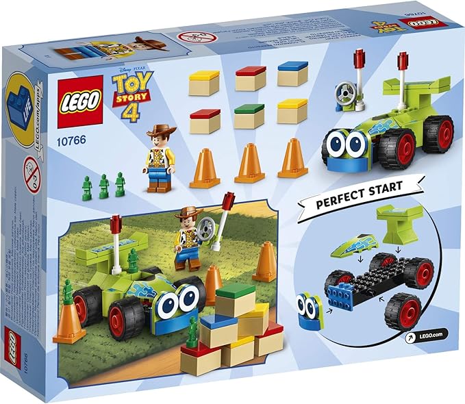 LEGO | Disney Pixar’s Toy Story 4 Woody &amp RC 10766 Building Kit (69 Pieces)