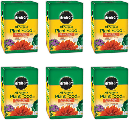 Miracle-Gro Water Soluble Plant Food - All-Purpose Fertilizer for Indoor & Outdoor Plants | 1.5 lbs (6-Pack)
