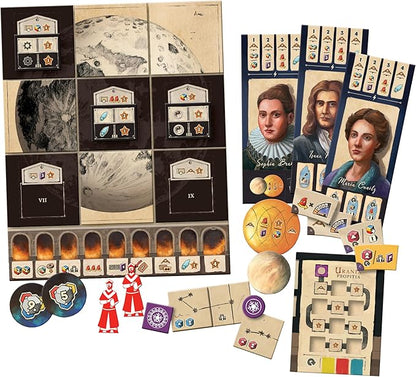 Capstone Games Galileo Galilei – Luna Expansion: Lunar Exploration Strategy Board Game | 1-4 Players 60-90 Min Playtime Ages 14+ | Solo and Cooperative Board Game for Adults &amp Family Game Night