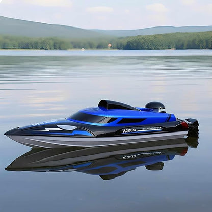 14 inch Big RC Boat Remote Control Boat for Kids and Adults 25 KPH Fast RC Speed Boat with Two 1100mAh Batteries Waterproof Toy Boats for Lakes Pools &amp River