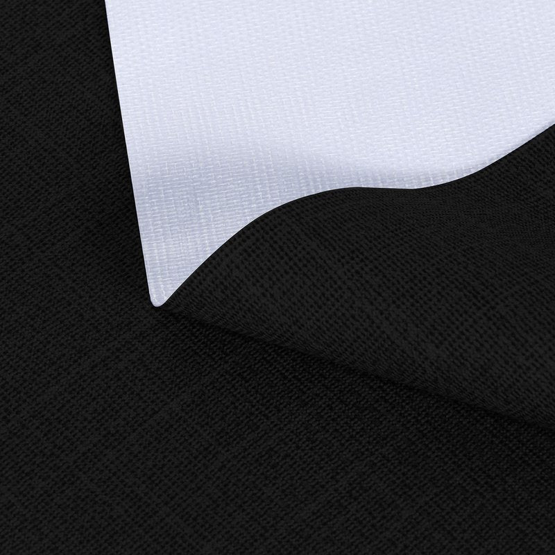 sancua 100% Waterproof Rectangle PVC Tablecloth - 54 x 54 Inch - Oil Proof Spill Proof Vinyl Table Cloth, Wipe Clean Table Cover for Dining Tables, Buffet Parties and Camping, Black