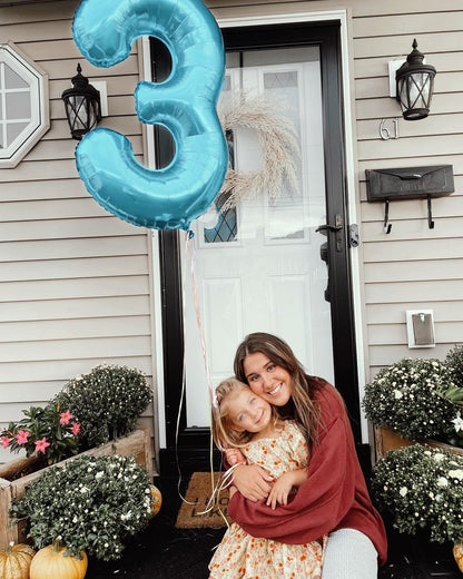 Pearlescent Blue Number 27 Balloon 40 inch, 27 Number Balloons, 27th Birthday Decorations, 27 Year Old Women Men Pearlescent Blue Party Supplies