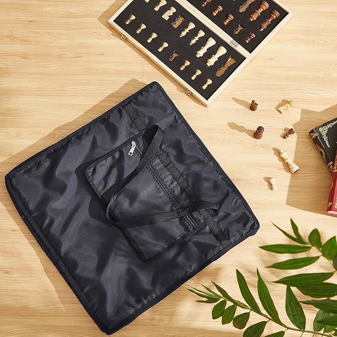 Inch Chess Bag Standard Chess Board Carrying Bag with a Single Zippered Pocket for Storing Your Equipment an Ideal Gift(22 x 22)