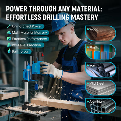 Antstone Mini Benchtop Drill Press 6-Speed 2800RPM Drill Press Rotary Tool Workstation Stand Precision Benchtop Drilling Machine 1200W Electric Portable Table Driller 3.15 Inch Depth