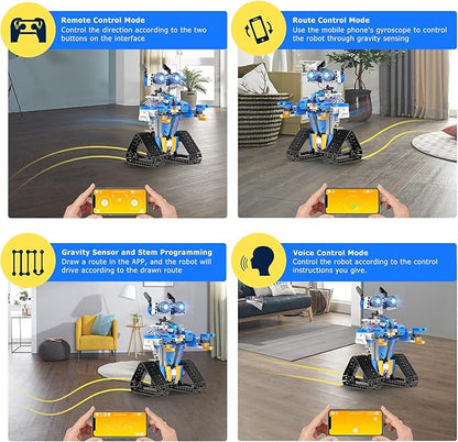 Robot Toys for 8-16 Year Old Boys Girls Kids with APP or Remote Control Science Programmable Building Block Kit STEM Projects Educational Birthday Gifts