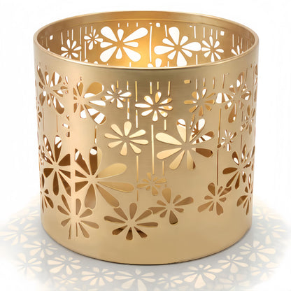 Iron Lantern Candle Holder, Metal Candle Holder Round Hollow Out Decorative Candle Cage, for Table Centerpiece, Fireplace, Home Decor, Wedding, Party