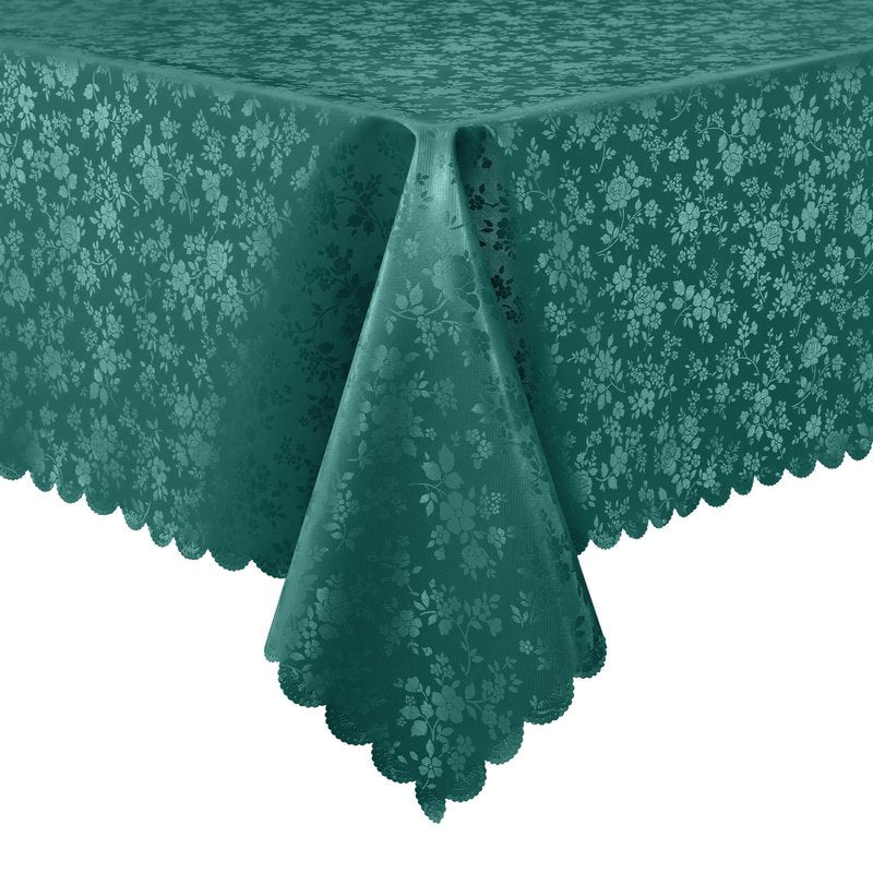 Smiry Rectangle Table Cloth, Waterproof Heavy Duty Vinyl Tablecloths, Wipeable Washable Table Cover for Kitchen and Dining Room (Green, 60" X 84")