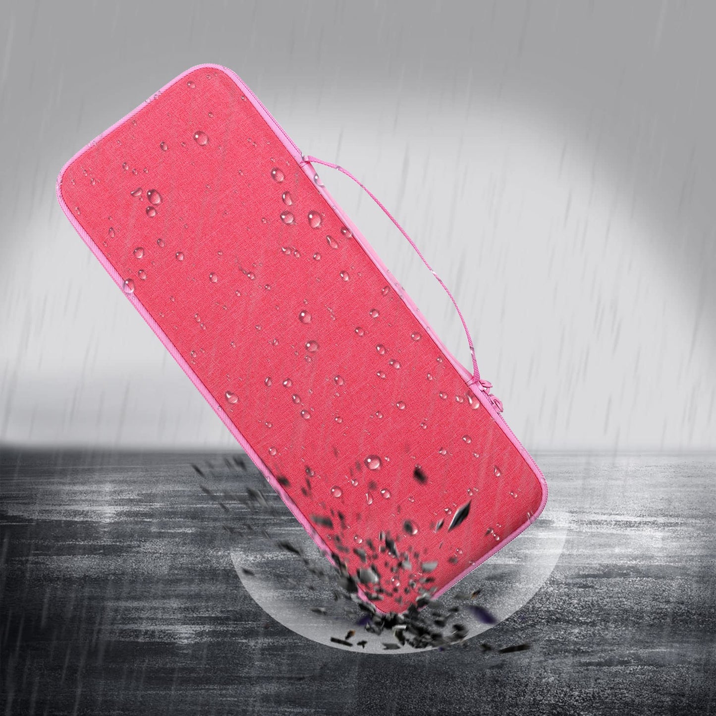 Aenllosi Hard Carrying Case Compatible with Logitech POP ICON Combo/POP Keys Mechanical Wireless Keyboard (Pink)(Case Only)