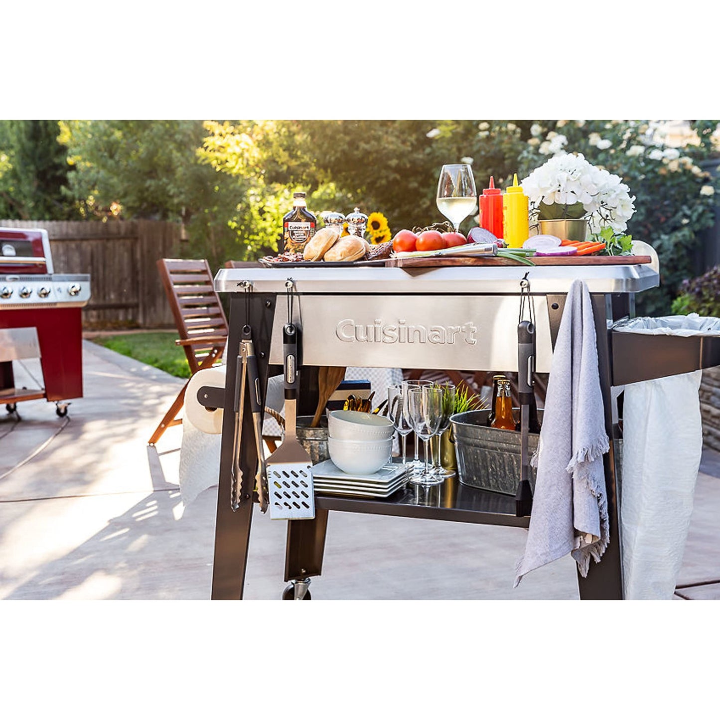 Cuisinart CPT-194 Outdoor Stainless Steel Grill Prep Table