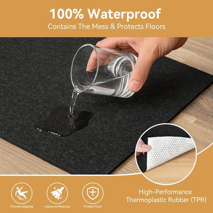 Deep Dream Rug Pad - Non-Slip 1/4" Thick Felt with Natural Rubber Backing for 2 x 8 Ft Area Rugs