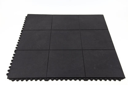 IncStores 5/8 Inch Thick Evolution Rubber Interlocking Floor Tiles | Flexible Rubber Floor Tiles for a Stronger and Safer Basement, Home Gym, Shed, or Trailer | 1 Tile