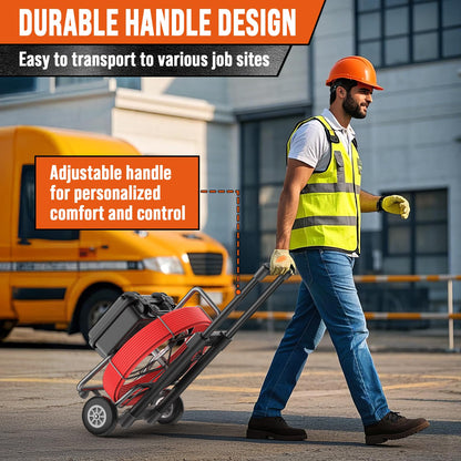 Sewer Camera 230ft, Drain Camera with Self-Leveling, Distance Counter, 512Hz Sonde, 9" HD Plumbing Cameras with 12 LED Lights, IP68 & 32GB DVR, Industrial Endoscope for Duct Sewer Line Pipe Inspection