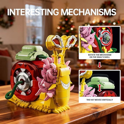 Animal Snail Building Block Sets Anime Phone Bug Models for Fans Creative Gift for Adults Teens 738 PCS