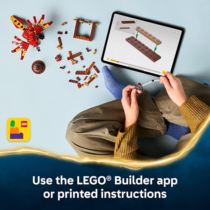 LEGO Harry Potter Fawkes: Dumbledore’s Phoenix Kids Toy - Building and Learning Toy for Pretend Play - Harry Potter Collectible for Boys and Girls Ages 8+ - Gift Idea for Birthdays - 76448