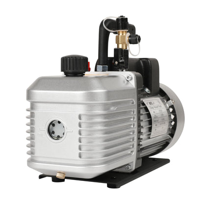 HFS(R) 2 Stage Rotary Vein Vacuum Pump - 12 CFM, 1HP, 110V, 1/4"-3/8" SAE Inlet Port