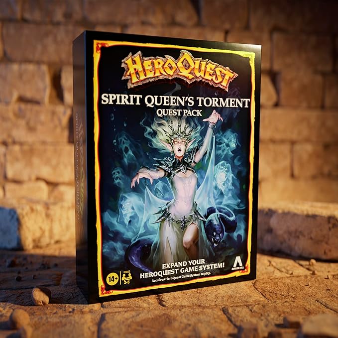 Avalon Hill HeroQuest Spirit Queen's Torment Quest Pack Requires HeroQuest Game System to Play Dungeon Crawler Games Ages 14+ 2-5 Players Strategy Games