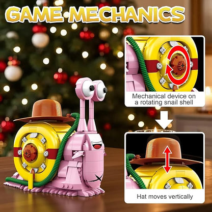 Animal Snail Building Blocks Sets Anime Phone Bug Model Toys Gift for Adults Teens 573 PCS