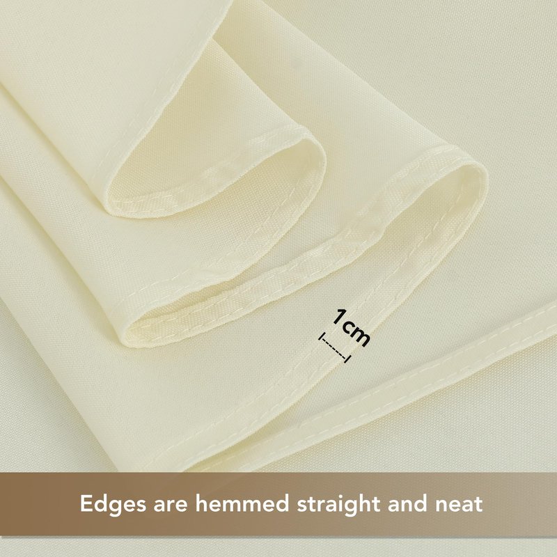 sancua Rectangle Tablecloths for 6 Foot Tables, 6 Pack - Washable Polyester Fabric Table Cloth for Wedding Party, Birthday, Banquet Reception, 54x108 Inch, Beige