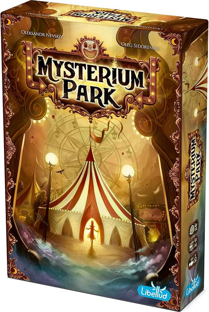 Asmodee Mysterium Park Board Game - Uncover Dark Secrets in a Charming Carnival Setting Cooperative Mystery for Kids &amp Adults Ages 10+ 2-7 Players 28 Minute Playtime