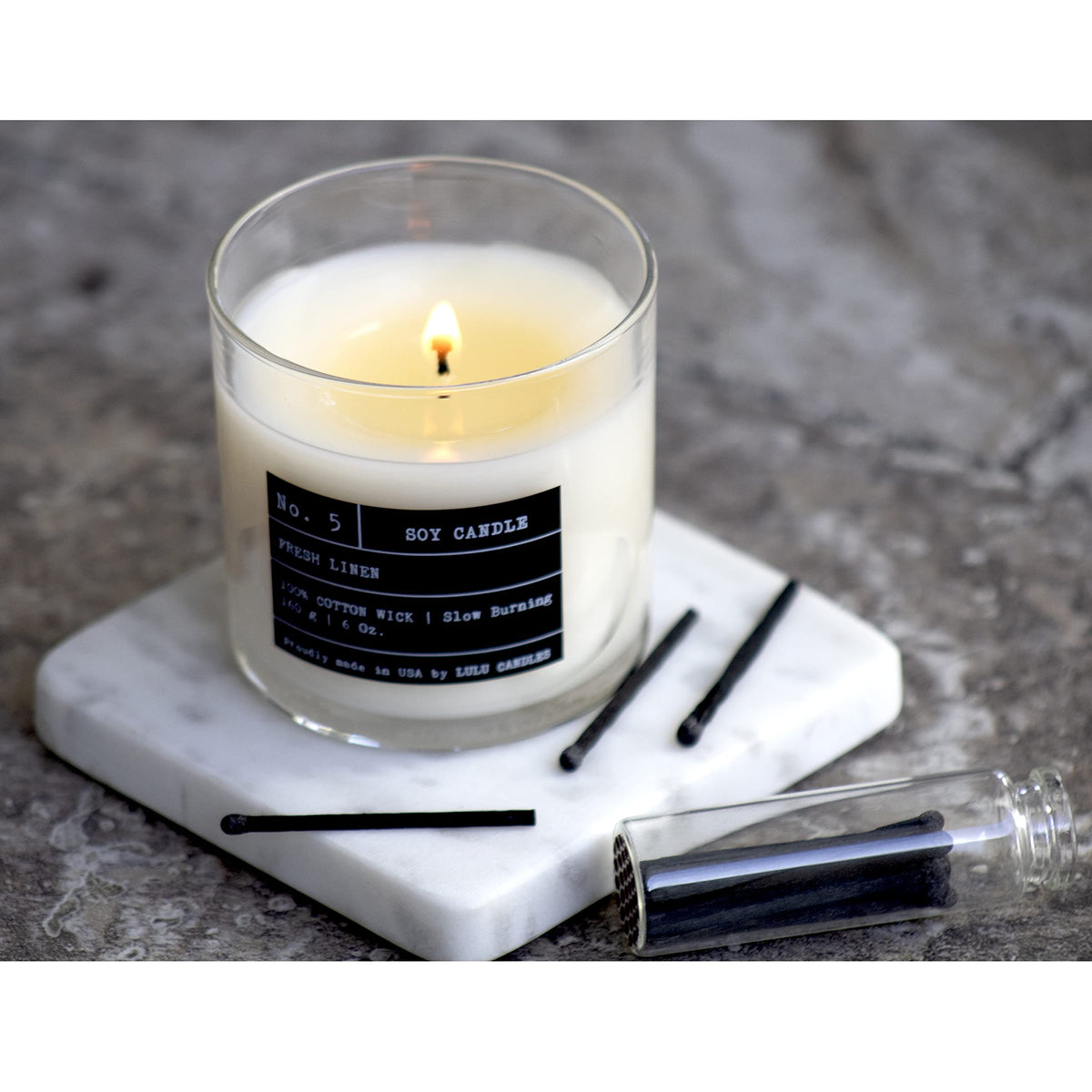 Lulu Candles | Wild Lemongrass | Luxury Scented Soy Jar Candle | Hand Poured in The USA | Highly Scented & Long Lasting (6 Oz.)